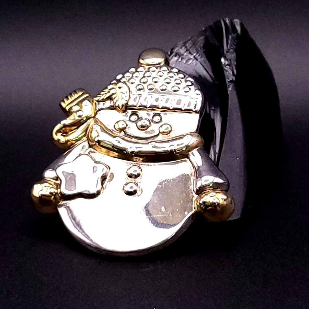 Vintage BEST Christmas Brooch Snowman Fashion Jewelry Pin Pendant Combo